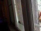 step Son saw a naked Mom in the window and wanted her mature ass for anal
